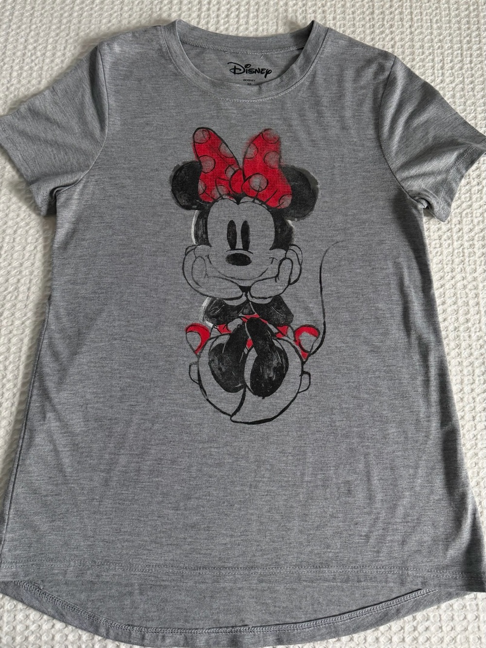 Disney Gray Minnie Mouse Graphic Tee